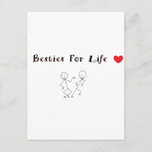 Cartão Postal Besties Para A Vida