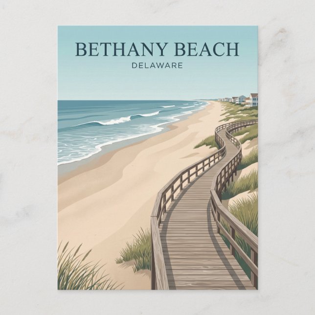 Cartão Postal Bethany Beach, Delaware (Frente)