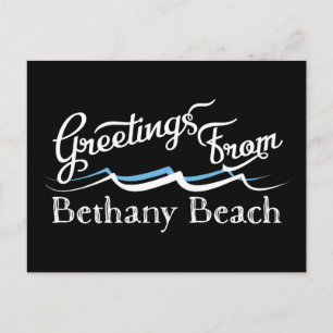 Cartão Postal Bethany Beach Water Waves