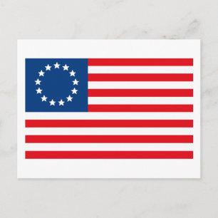 Cartão postal Betsy Ross Flag