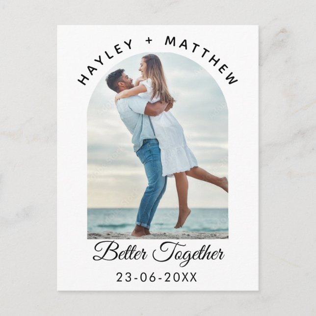 Cartão Postal Better Together Valentine's Day Photo (Frente)