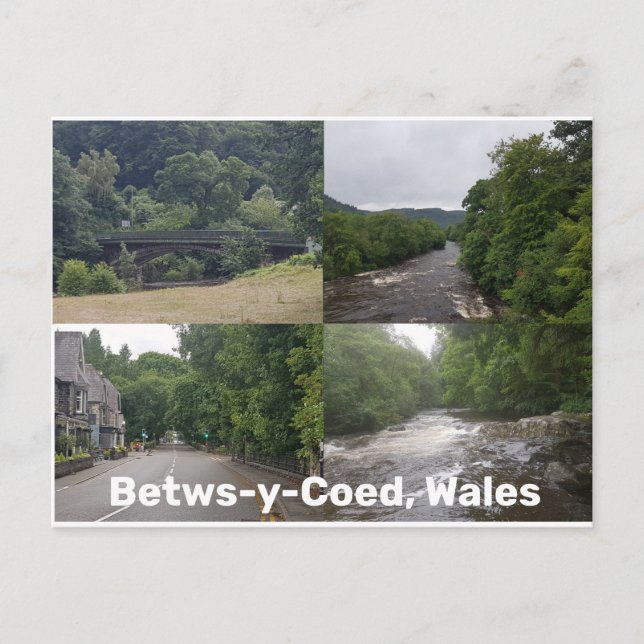 Cartão Postal Betws-y-Coed, País de Gales (Frente)