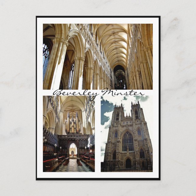 Cartão Postal Beverley Minster [Cartão postal] v.3 (Frente)