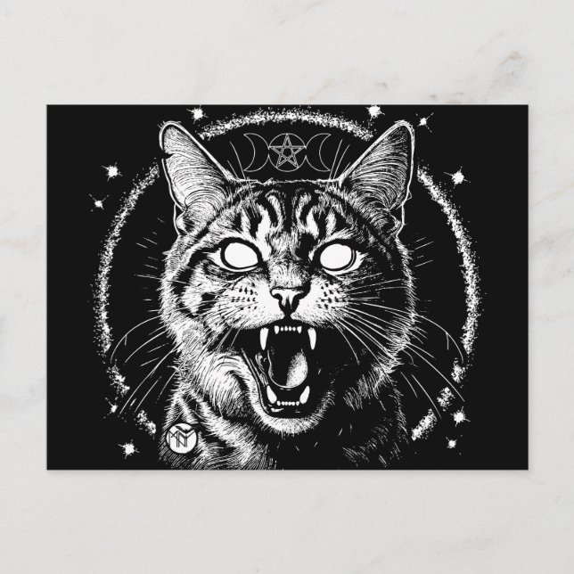Cartão Postal Bewitched Tabby (Frente)