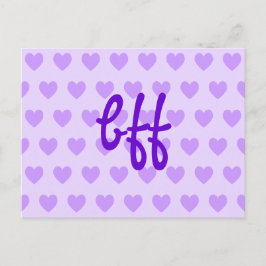 Cartão Postal bff em roxo