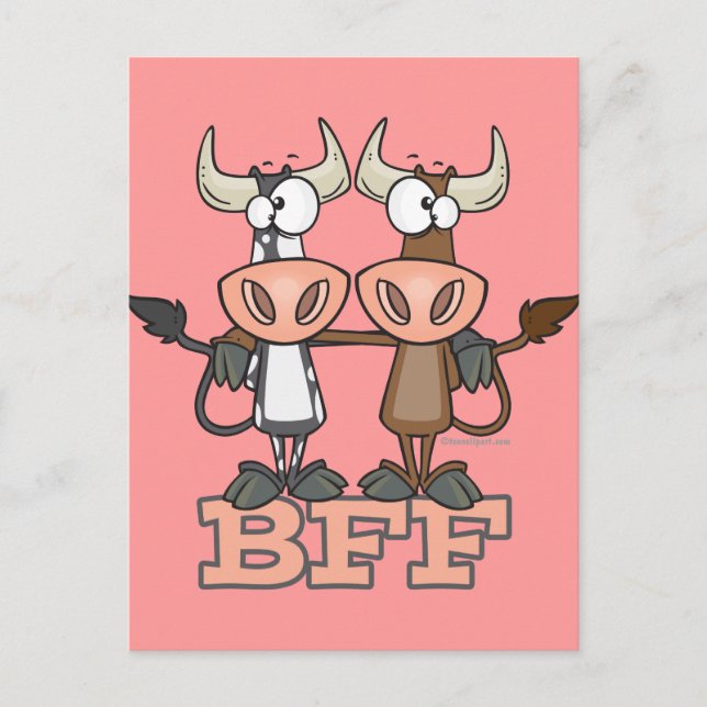 Cartão Postal BFF melhores amigos para sempre (Frente)
