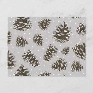 Cartão Postal BG - cones neutros de neve