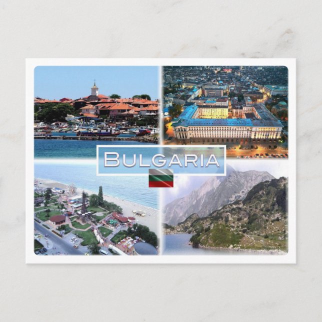 Cartão Postal BG Nesebar - Independence Square - Sofia - (Frente)