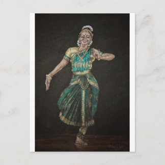 Cartão Postal Bharatanatyam Dancer