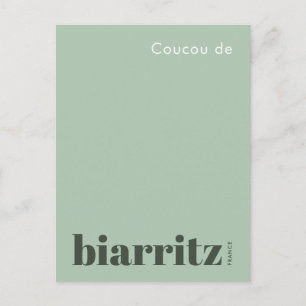 Cartão Postal Biarritz França férias modernas