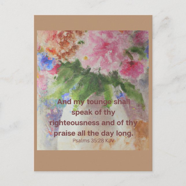 Cartão Postal Bíblia ajuda a confortá-lo (Frente)