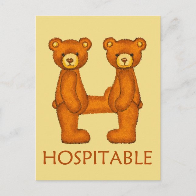 Cartão Postal Bíblia Bears ~ Escritura do hospital ~ Flashcard (Frente)
