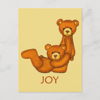 Cartão Postal Bíblia Bears ~ Joy Scripting