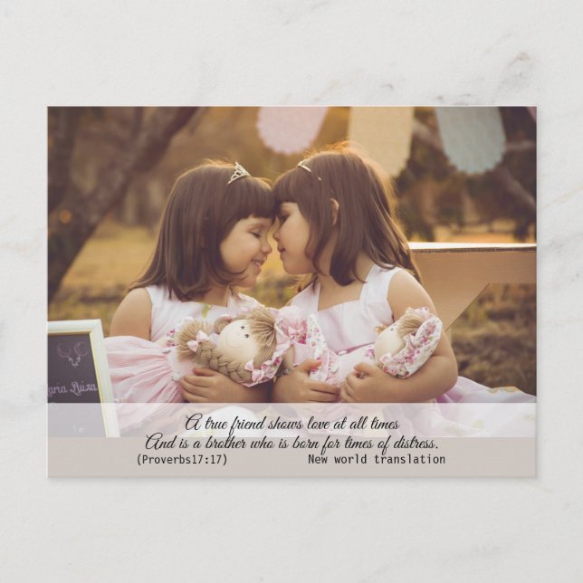 Cartão Postal Bíblia Espiritual Moderna Elegante Verso (Frente)