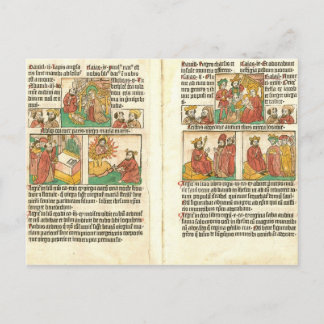 Cartão Postal Biblia Paupernum Natividade