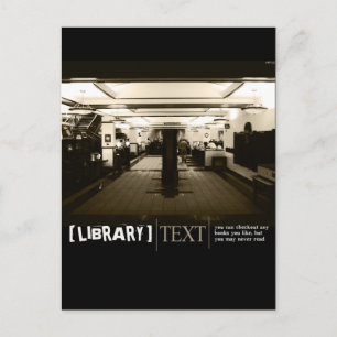 Cartão Postal Biblioteca