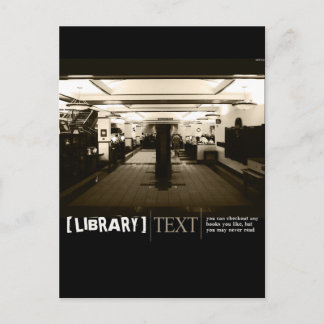 Cartão Postal Biblioteca