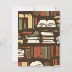 Cartão Postal biblioteca