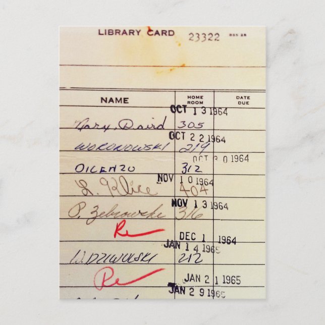 Cartão Postal Biblioteca Card 23322 (Frente)