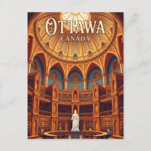 Cartão Postal Biblioteca do Parlamento Canadá