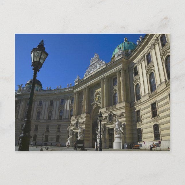 Cartão Postal Biblioteca Nacional, Hofburg (Palácio Imperial) (Frente)