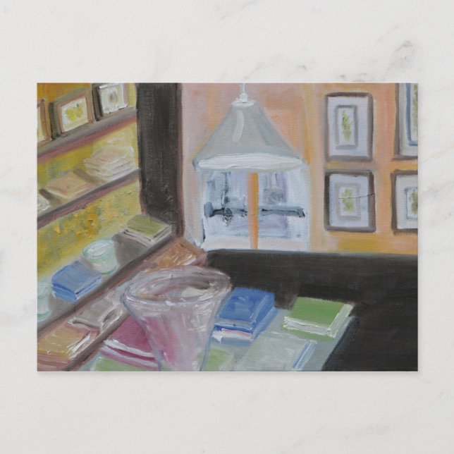 Cartão Postal Biblioteca Paris (Frente)