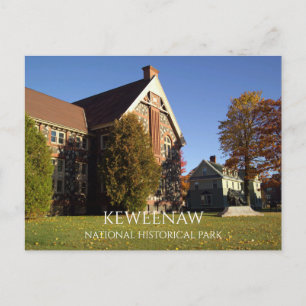 Cartão Postal Biblioteca Pública, Agassiz House, Keweenaw NHP