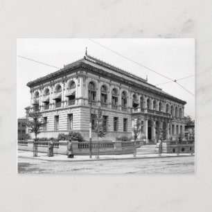 Cartão Postal Biblioteca Pública de Providence, 1906