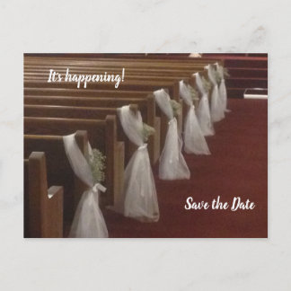 Cartão Postal Bichos de igreja decorados para um casamento Salva