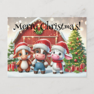 Cartão Postal Bichos-de-Natal