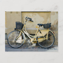 Cartão Postal Bicicleta Amarela, Copenhaga, Dinamarca