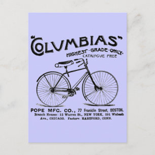 Cartão Postal Bicicleta Antiquada
