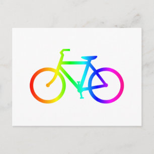 Cartão Postal Bicicleta Arco-Íris 4