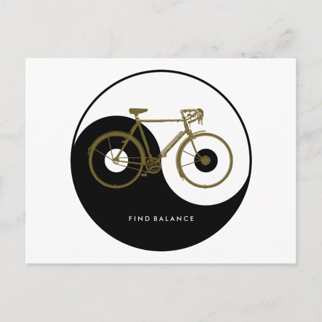 Cartão Postal bicicleta - bicicleta + bicicleta (Frente)