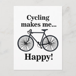 Cartão Postal Bicicleta Ciclismo Pedalando Ciclista