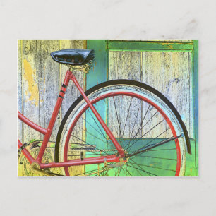 Cartão Postal Bicicleta Ciclo Ciclismo Ciclismo Galpão Antigo