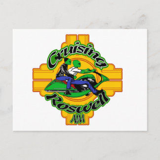 Cartão Postal bicicleta de alienígena