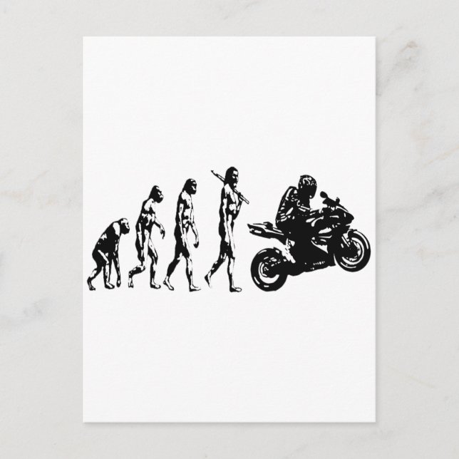 Cartão Postal bicicleta evolutiva (Frente)