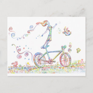 Cartão Postal Bicicleta Joy