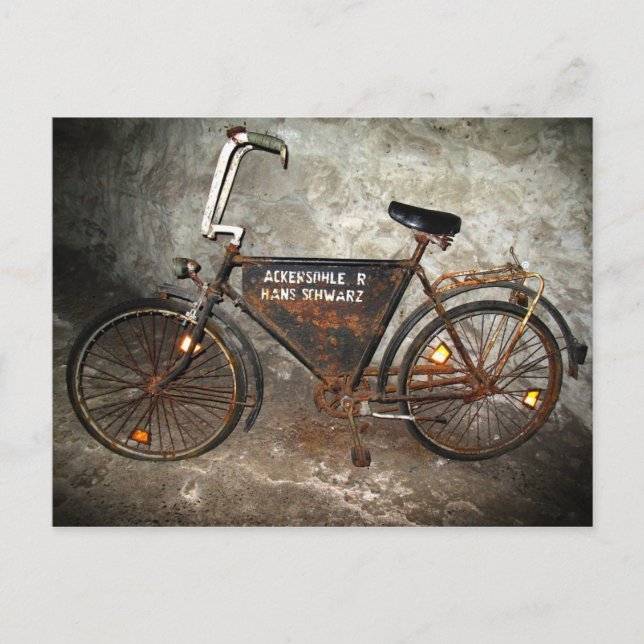 Cartão Postal Bicicleta Velha de Poço (Frente)