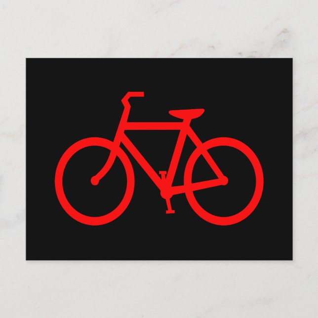 Cartão Postal Bicicleta Vermelha (Frente)