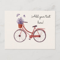Bicicleta Vermelha Rústica