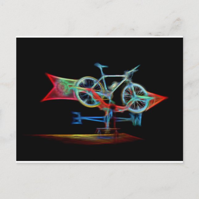 Cartão Postal Bicicleta Weathervane (Frente)