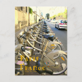 Cartão Postal Bicicletas de Paris