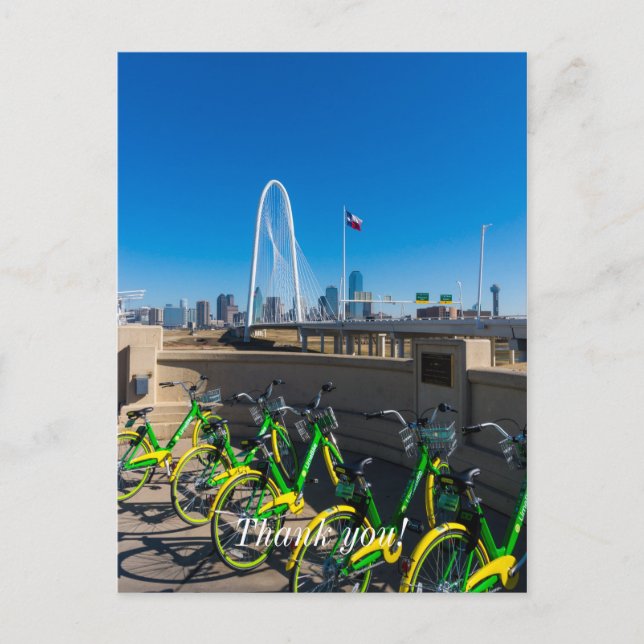 Cartão Postal Bicicletas E Dallas (Frente)