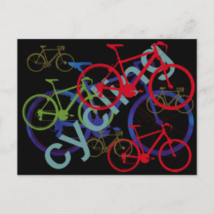 Cartão Postal bicicletas mistas ~ ciclismo