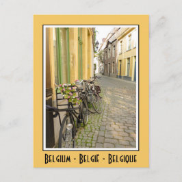 Cartão Postal Bicicletas na Bélgica