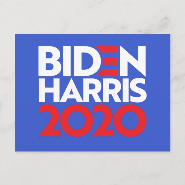 CARTÃO POSTAL BIDEN HARRIS 2020 (Frente)