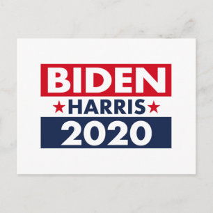 CARTÃO POSTAL BIDEN HARRIS 2020