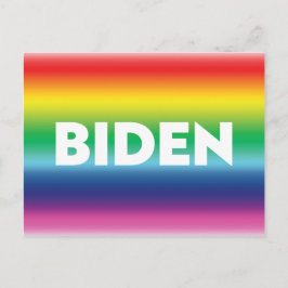 Cartão Postal "Biden" Orgulho lgbtq lgbt cores do arco-íris